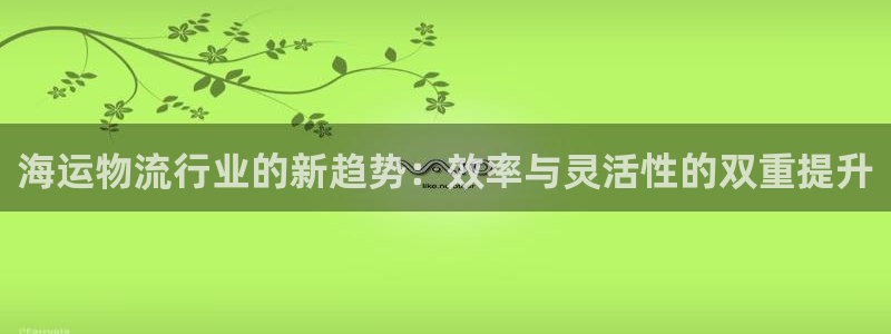 超凡国际官网入口pcios：海运物流行业的新趋势：效率与灵活